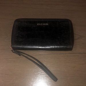 Cole Haan Leather Wallet Wristlet
